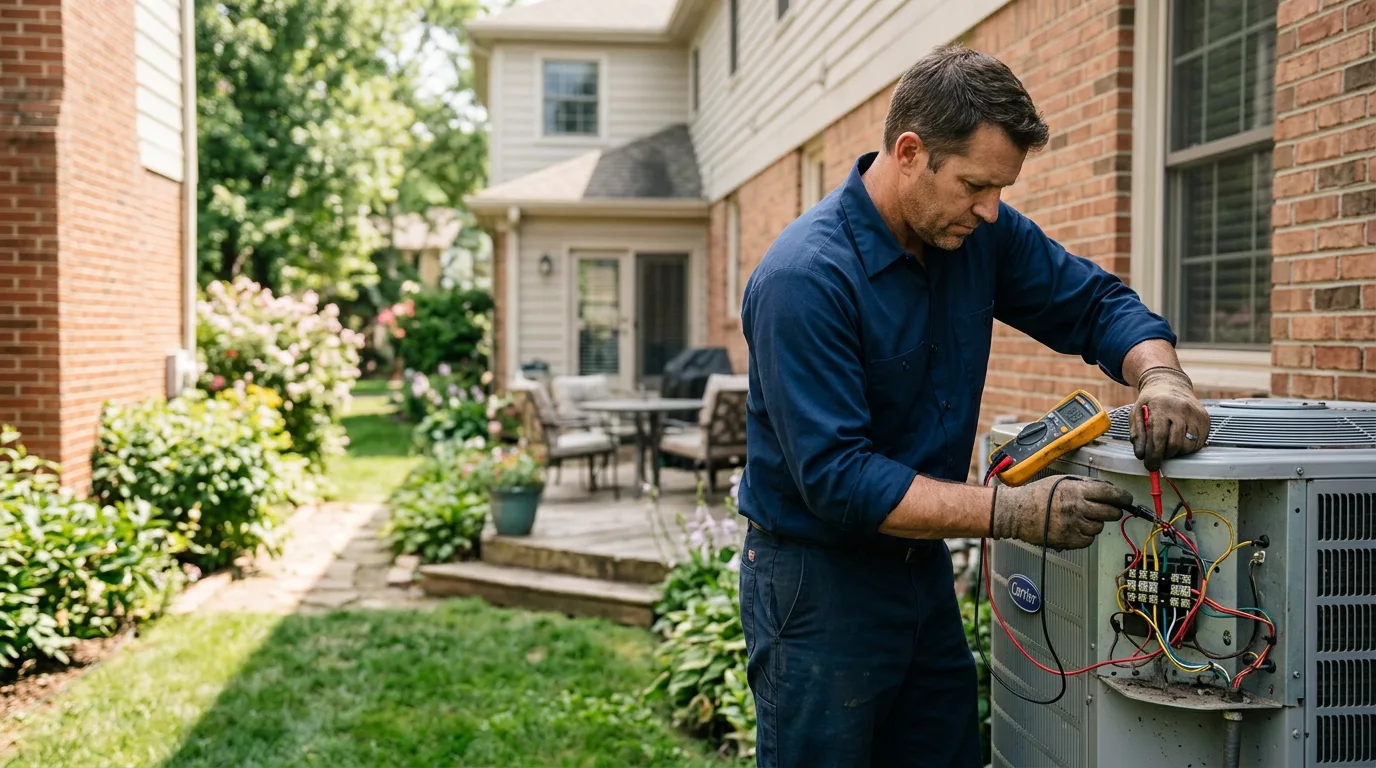 HVAC technician working near Newburg, MD